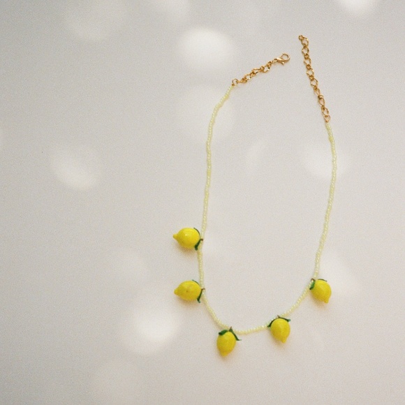 Lisa Says Gah Jewelry - NINFA HANDMADE Glass Lemon Necklace Lisa Says Gah Jewelry - NINFA HANDMADE Glass Lemon Necklace